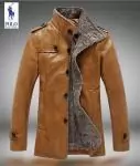 2019U ralph lauren homme manteau veste cuir rason pas cher jaune